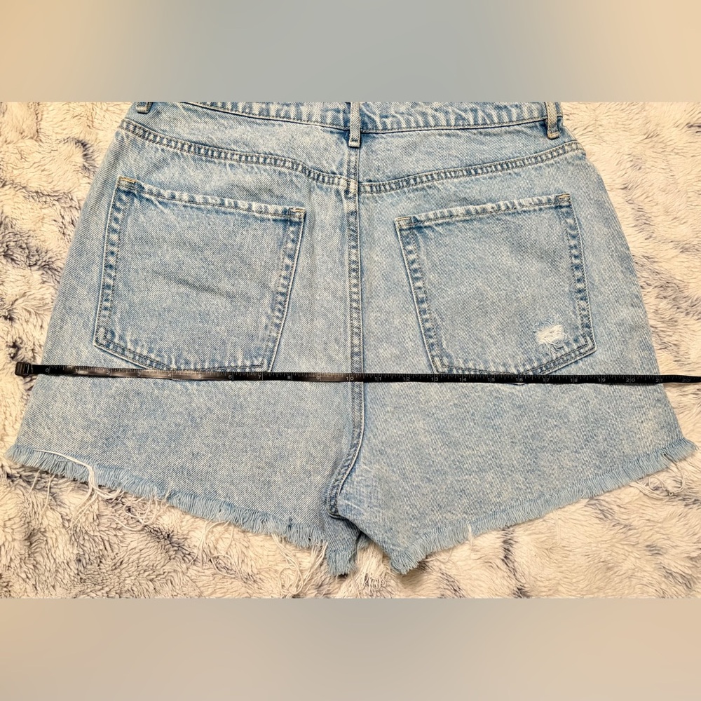 Women’s PacSun Light Blue Jean Ripped/Distressed High Rise Denim Shorts Sz 30 - Picture 16 of 16